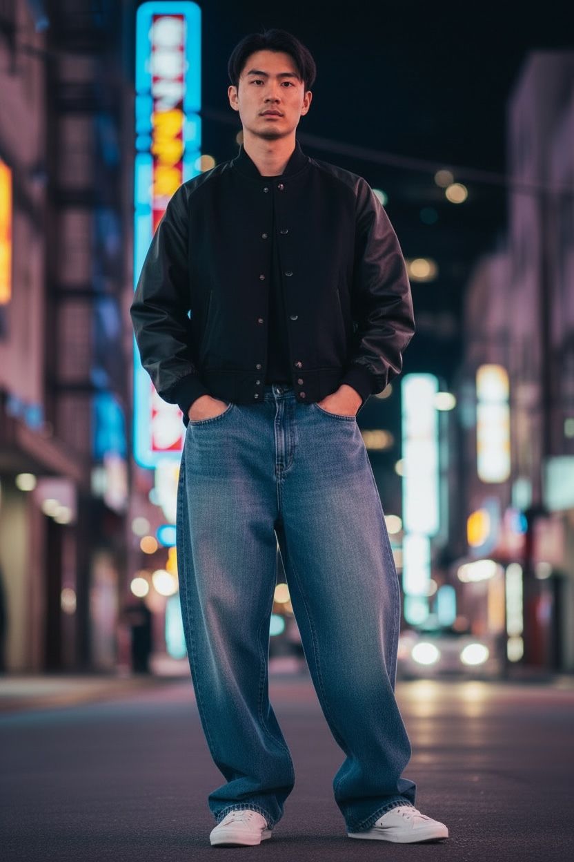 Pantalón Baggy Liso