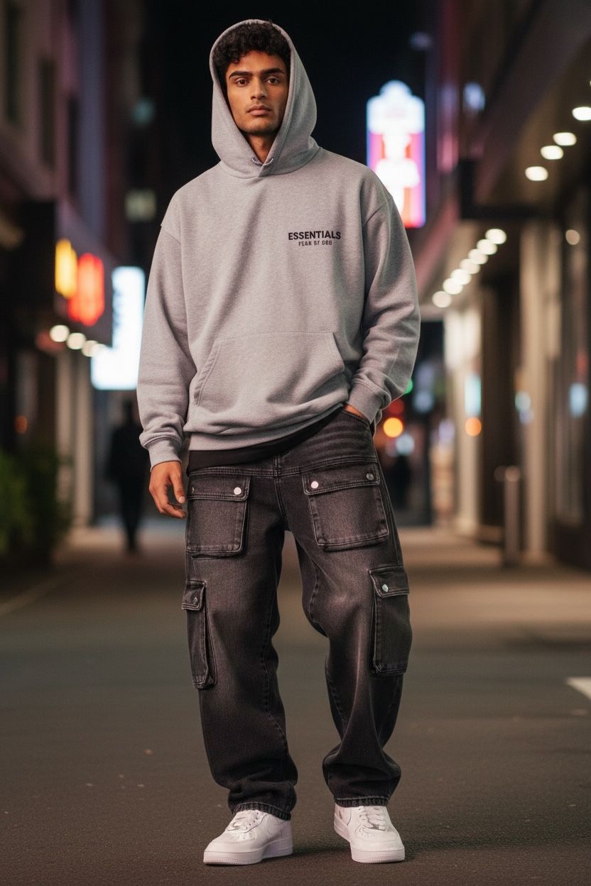 Pantalón Cargo Corte Baggy