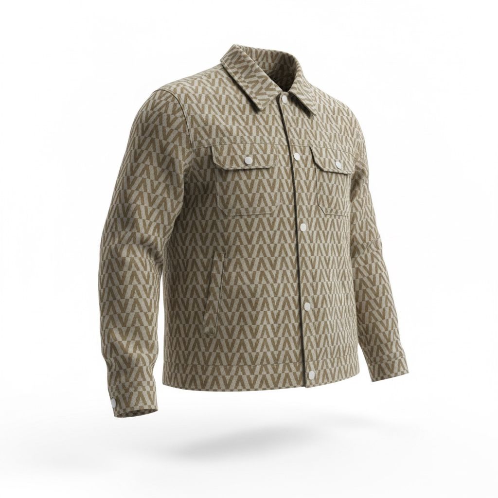 Chaqueta Vinipiel Chevron