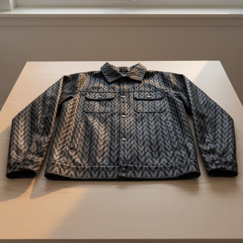 Chaqueta Vinipiel Chevron