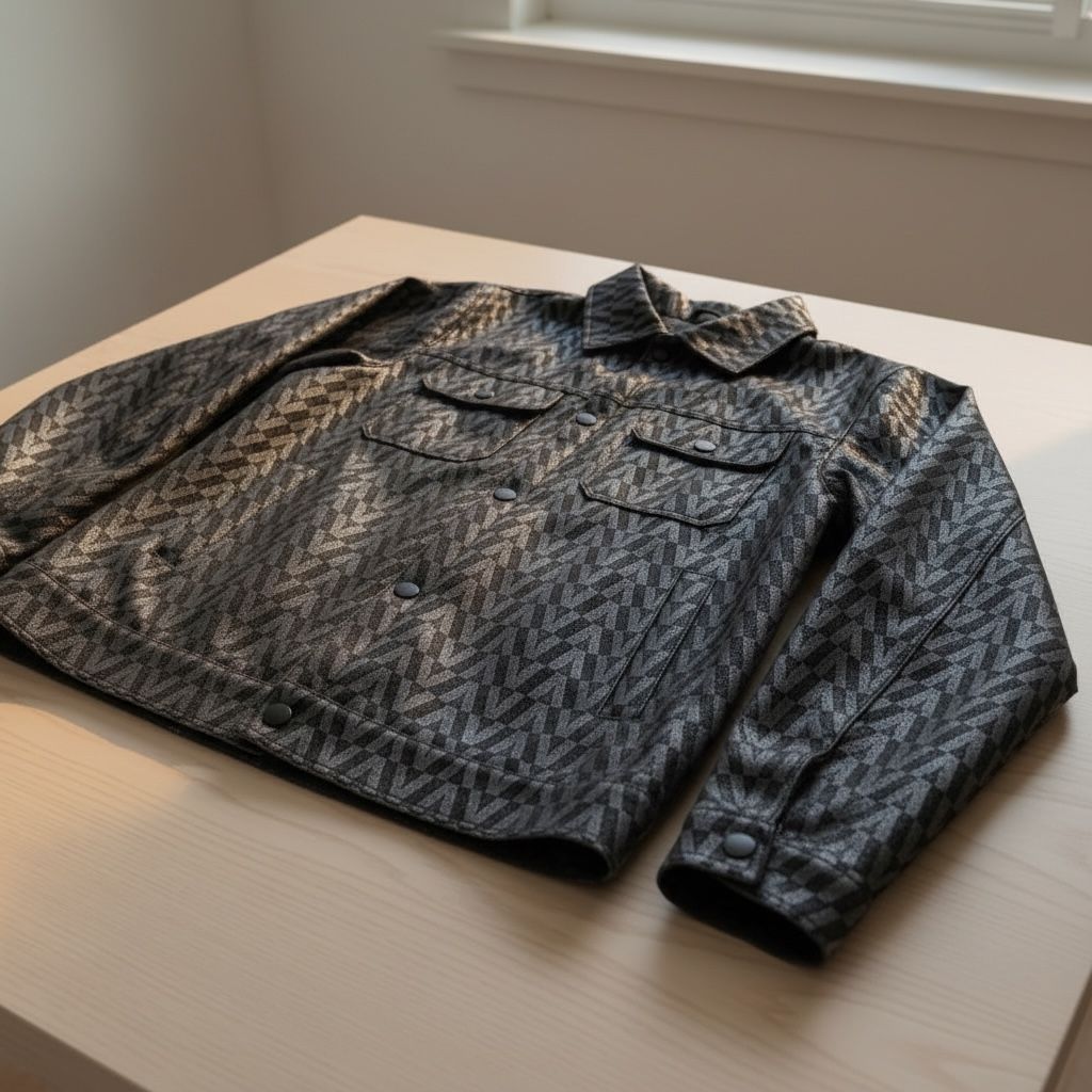 Chaqueta Vinipiel Chevron