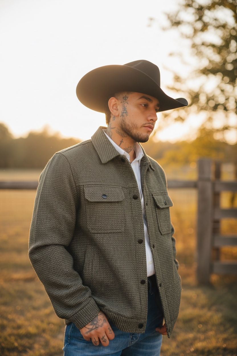 Chaqueta Tweed Hibrida