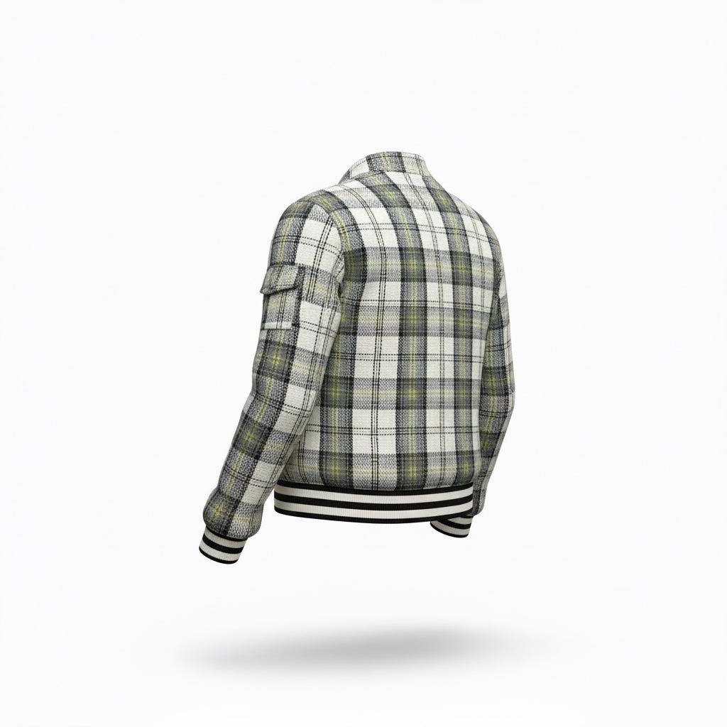 Chaqueta Bomber de Cuadros