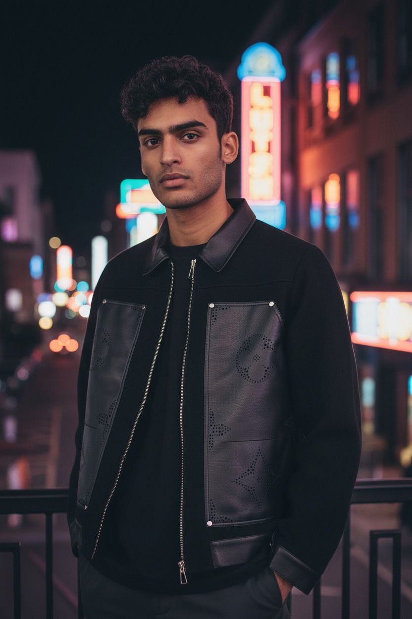 Chaqueta de Vinil Black