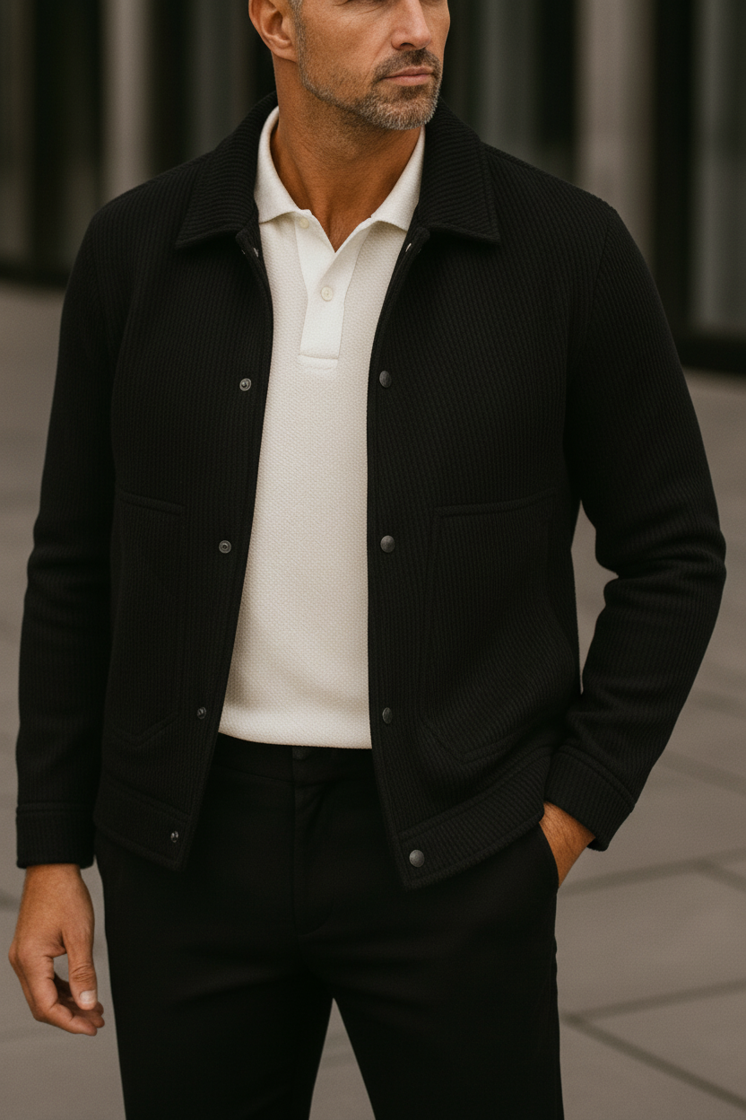 Chaqueta de Corderoy Black