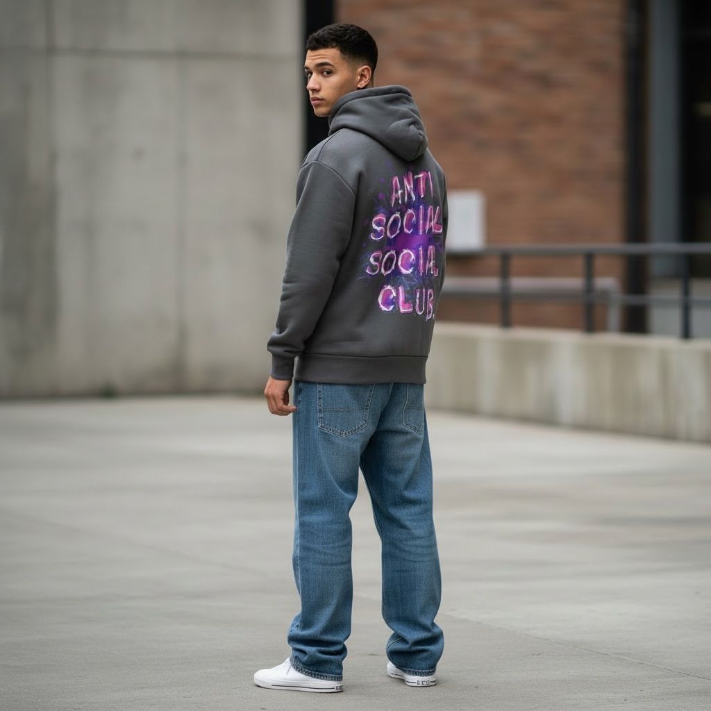 Sudadera Estampado Antisocial Fris