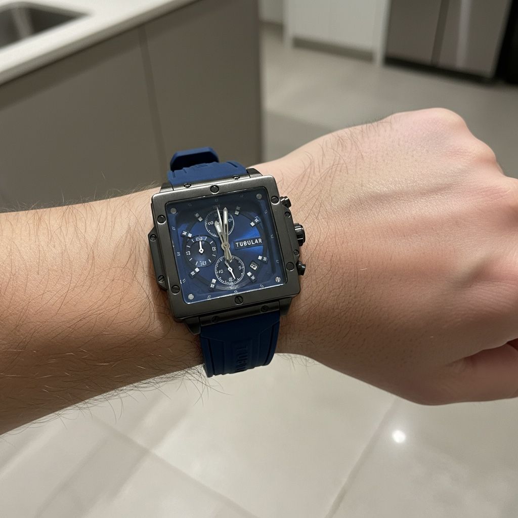 Reloj Tubular Blue