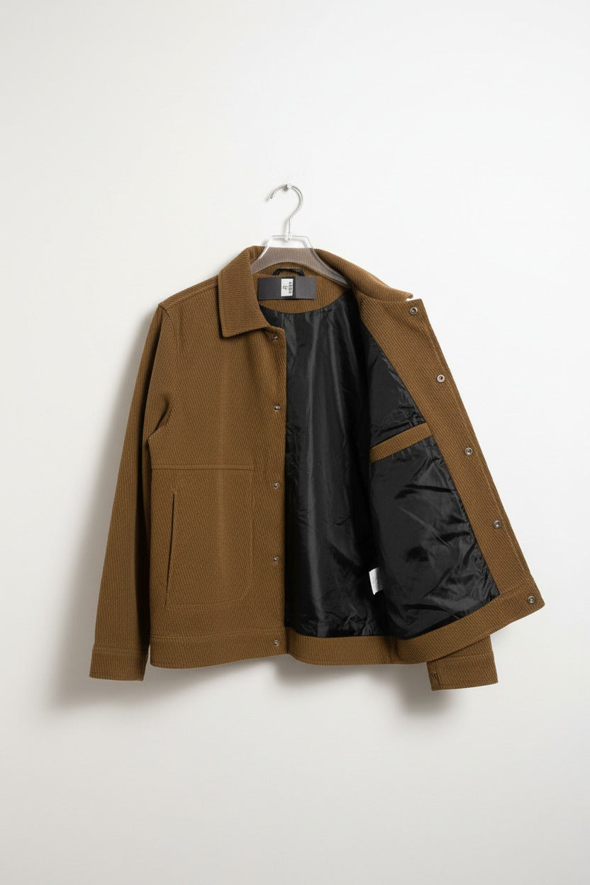 Chaqueta de Corderoy Brown